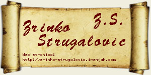 Zrinko Strugalović vizit kartica